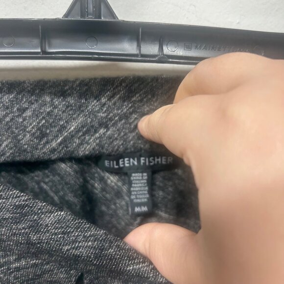 Eileen Fisher Womens Gray Knit Pull-On Tapered Pants MM - Picture 3 of 10